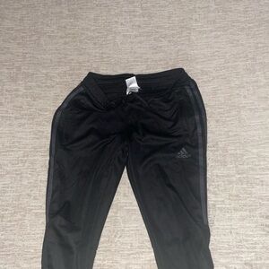 Adidas Black Sweatpants Relaxed Fit Elastic Waistband